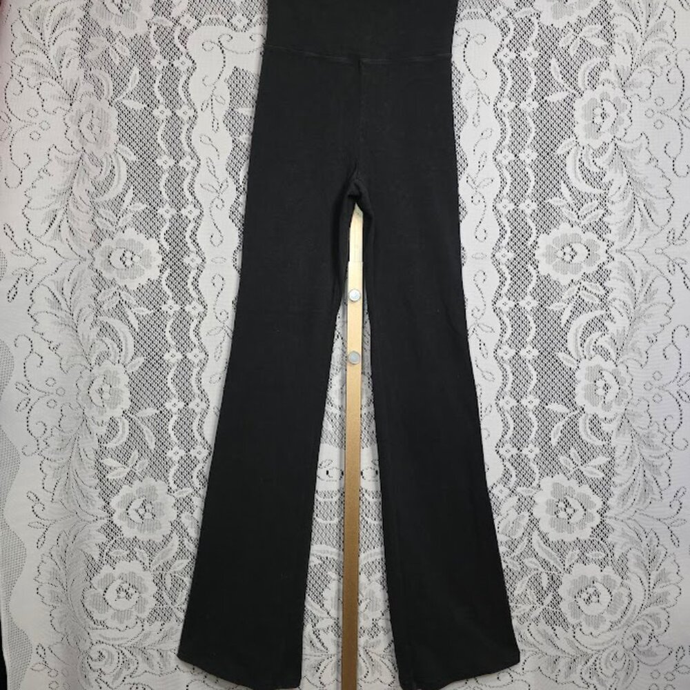 SKIMS Outdoor Basics Pants Foldover Bootcut Leggings Washed Onyx S